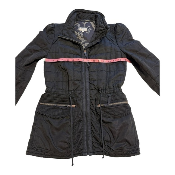 Wilfred | Aritiza Black Marquis Quilted Military Style Jacket - Size Small - Picture 9 of 12